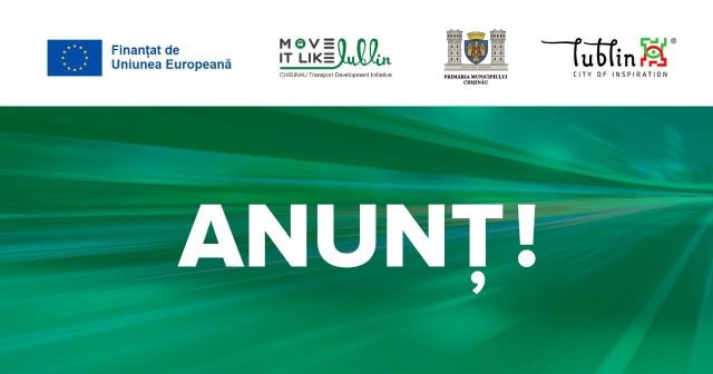 ANUNȚ privind desfășurarea ședinței publice a Grupului de lucru pe transport public din cadrul Proiectului UE „MOVE IT like Lublin”